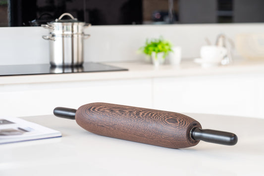 The best gift for bakers that have everything and don't need another gadget. This beautifully designed rolling pin is patented.