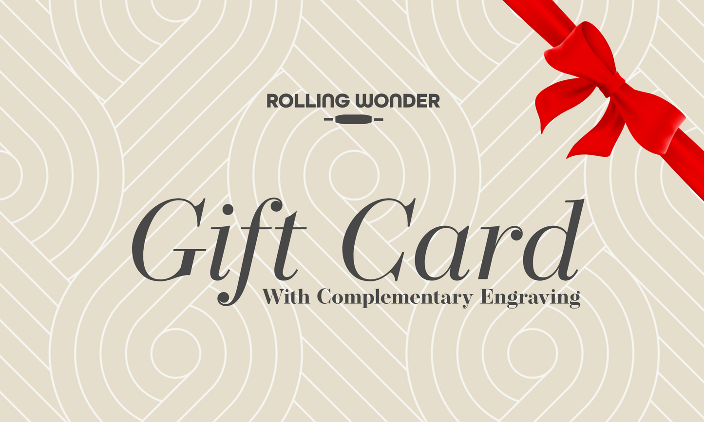 Rolling Wonder Select Gift Card – Premium Wenge Rolling Pin for Bakers
