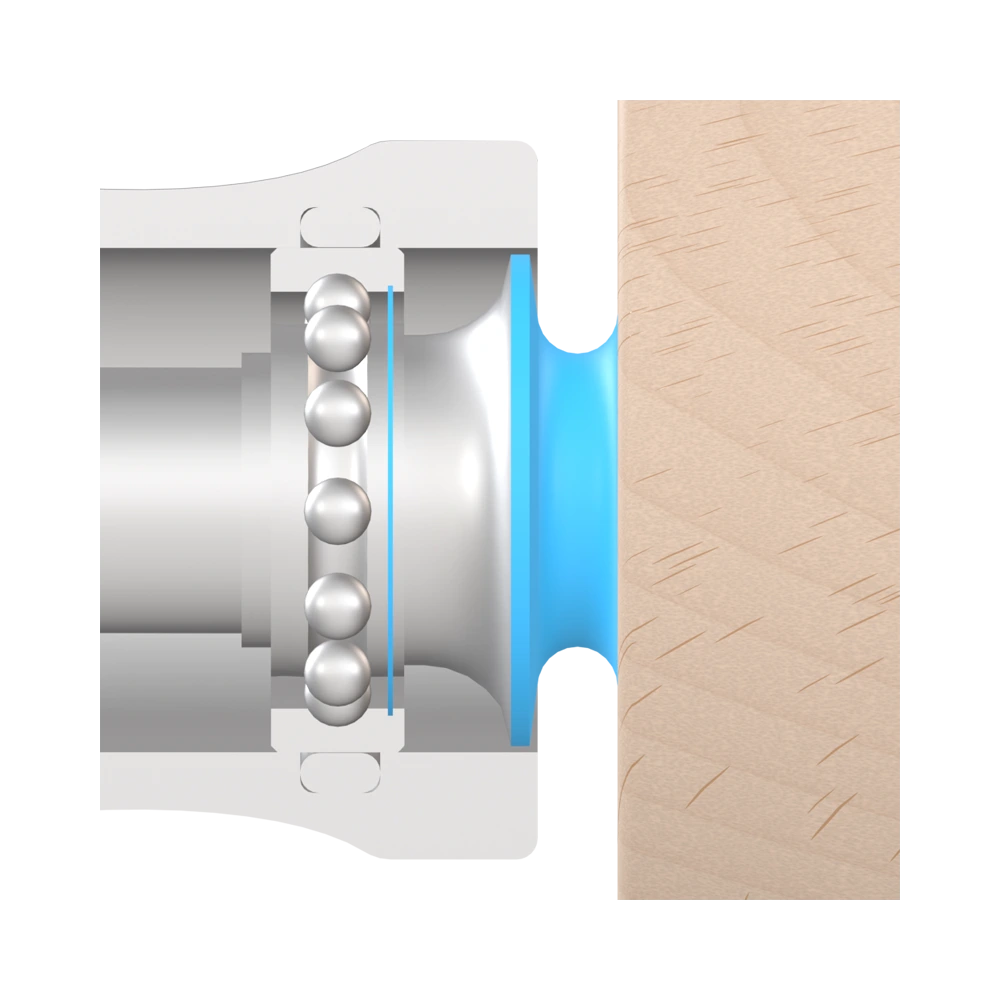 Sealing Mechanism: Self-cleaning Flour Shield Integrated into Rolling Wonder Shaft